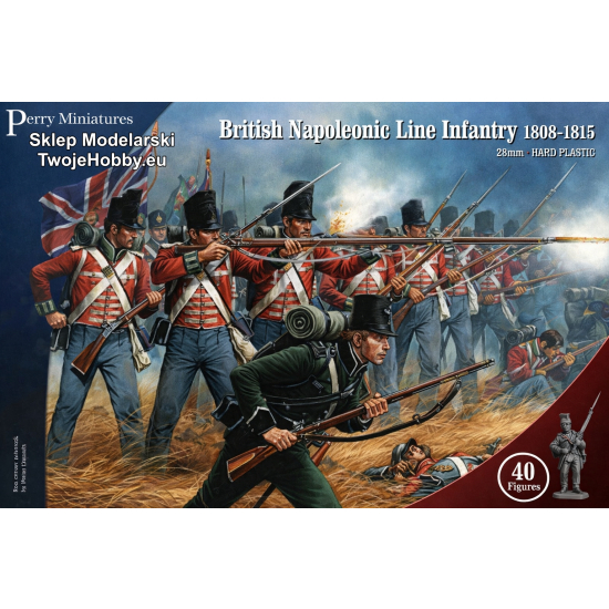 BH1 Plastic British Napoleonic Line Infantry – Piechota Liniowa Brytyjska (40 figurek)